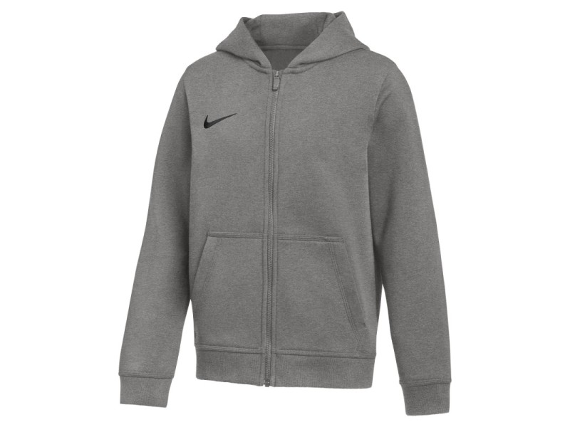NIKE PARK 26 HOODED FZ JR. - DK GREY HEATHER/BLACK