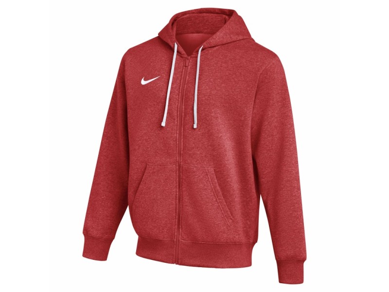 NIKE PARK 26 HOODED FZ - UNIVERSITY RED/WHITE