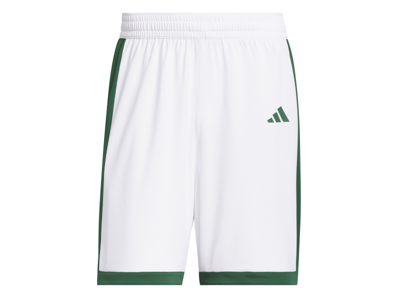 ADIDAS PULSE SPEED BBALL SHORTS - WHITE/DRKGRN