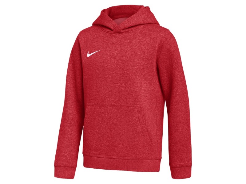 NIKE PARK 26 FLC PO HOODIE JR. - UNIVERSITY RED/WHITE