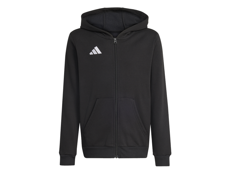 ADIDAS ENTRADA26 FULL ZIP HOODIE JR. - BLACK/WHITE