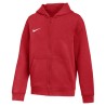 NIKE PARK 26 HOODED FZ JR. - UNIVERSITY RED/WHITE