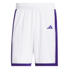 ADIDAS PULSE SPEED BBALL SHORTS - WHITE/TMCOPR