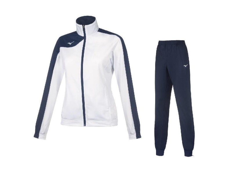 MIZUNO KOBE KNITTED TRACKSUIT W - WHITE/NAVY