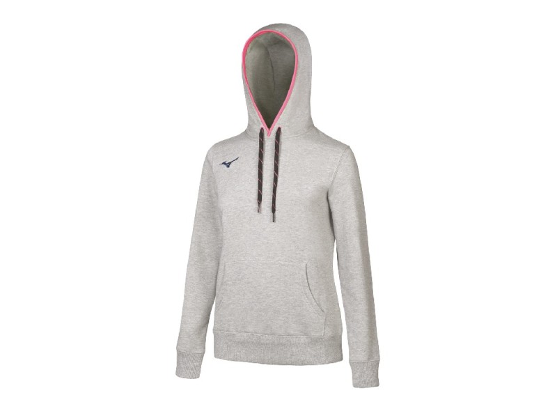 MIZUNO SWEAT HOODIE - HEATHER GREY