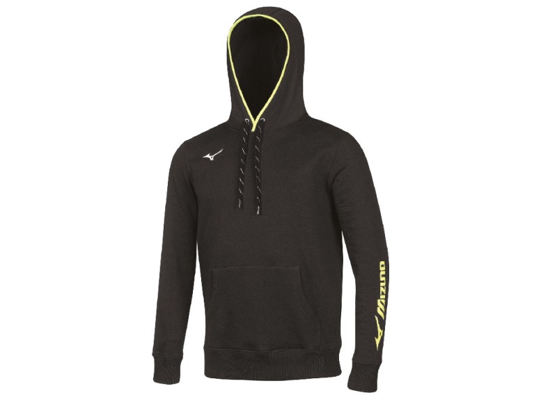 MIZUNO SWEAT HOODIE - BLACK