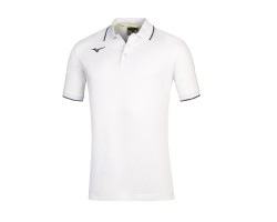 MIZUNO POLO - WHITE/NAVY