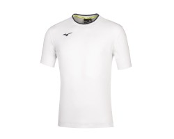 MIZUNO TEE - WHITE/NAVY