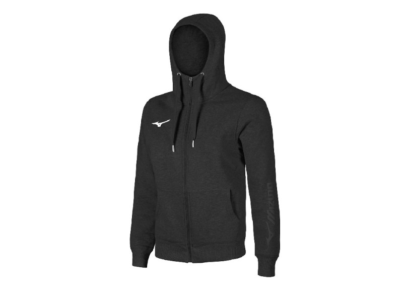 MIZUNO SWEAT FZ HOODIE - BLACK