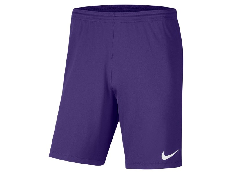 NIKE PANTALONCINO DRI-FIT PARK 3 - PURPLE/WHITE