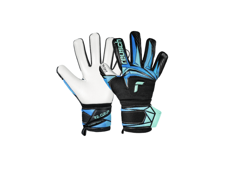 REUSCH ATTRAKT RE:GRIP NC JR. - BLACK/OCEAN LIGHT