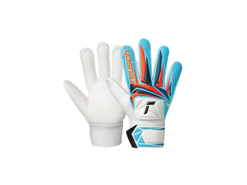 REUSCH ATTRAKT STARTER SOLID JR. - WHITE/LIGHT BLUE