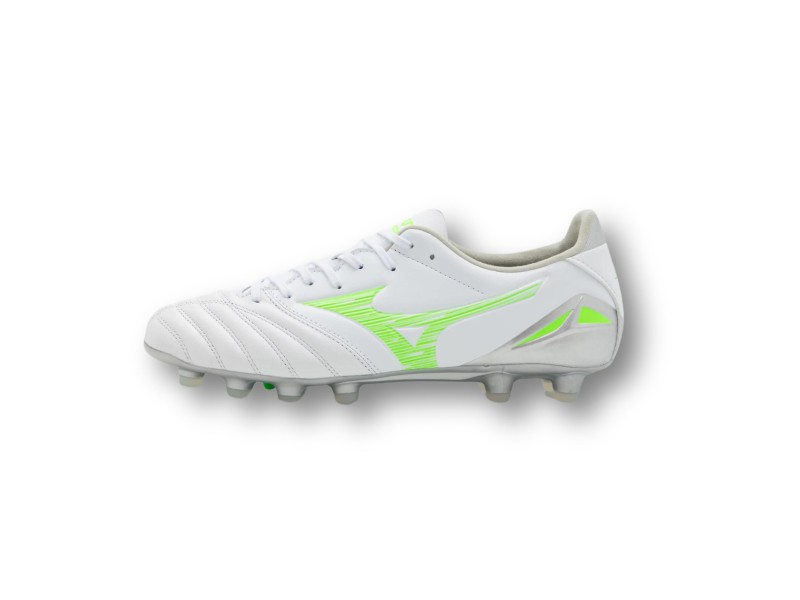 MIZUNO SCARPE MORELIA NEO IV PRO MD - WHITE/NEON GREEN