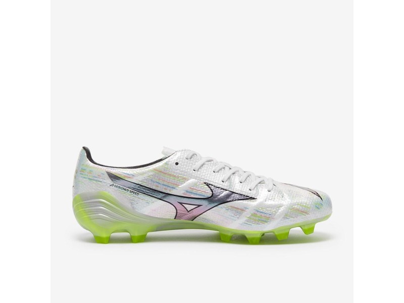 MIZUNO SCARPE ALPHA II ELITE MD - WHITE/SILVER IRIDISCENT