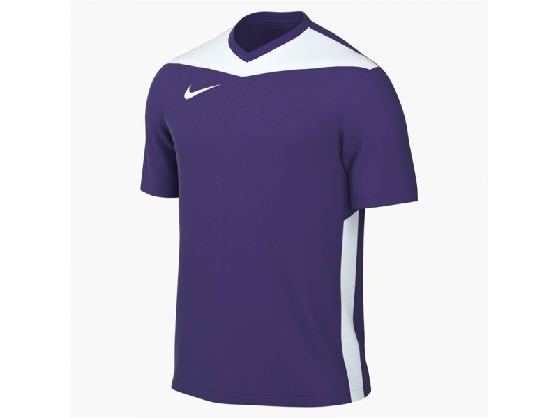 NIKE MAGLIA DRI-FIT PARK DERBY IV SS - COURT PURPLE/WHITE