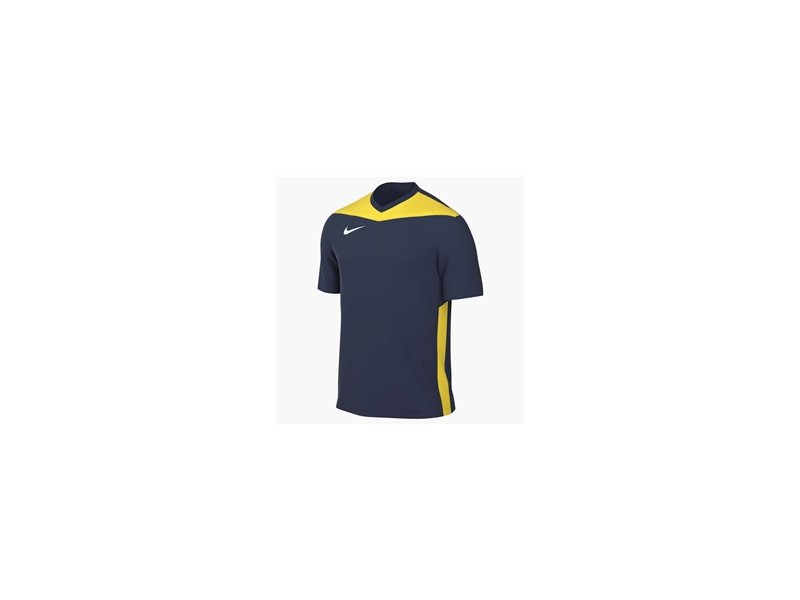 NIKE MAGLIA DRI-FIT PARK DERBY IV SS - MIDNIGHT NAVY/TOUR YELLOW
