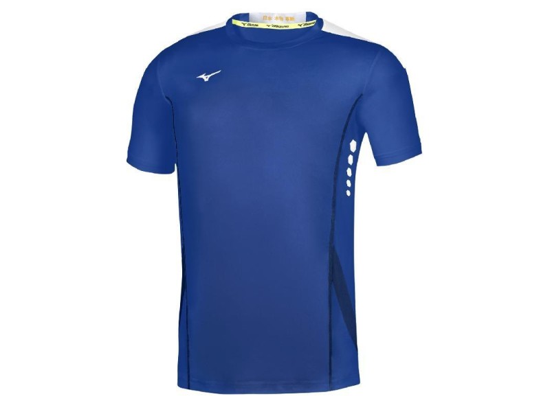 MIZUNO T-SHIRT HEX RECT - AZZURRO