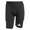 ADIDAS SQUADRA25 PADDED GOALKEEPER SHORT TIGHT - BLACK/WHITE