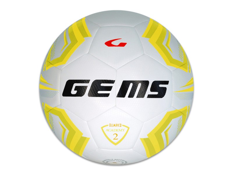 GEMS PALLONE MINI OLIMPICO ACADEMY - BIANCO/GIALLO
