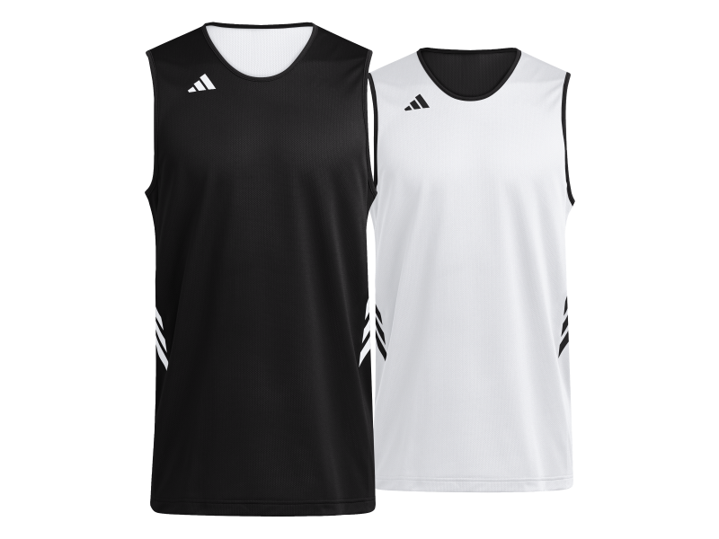 ADIDAS 3G SPEED REV. BASKETBALL AEROREADY JERSEYS - BLACK/WHITE