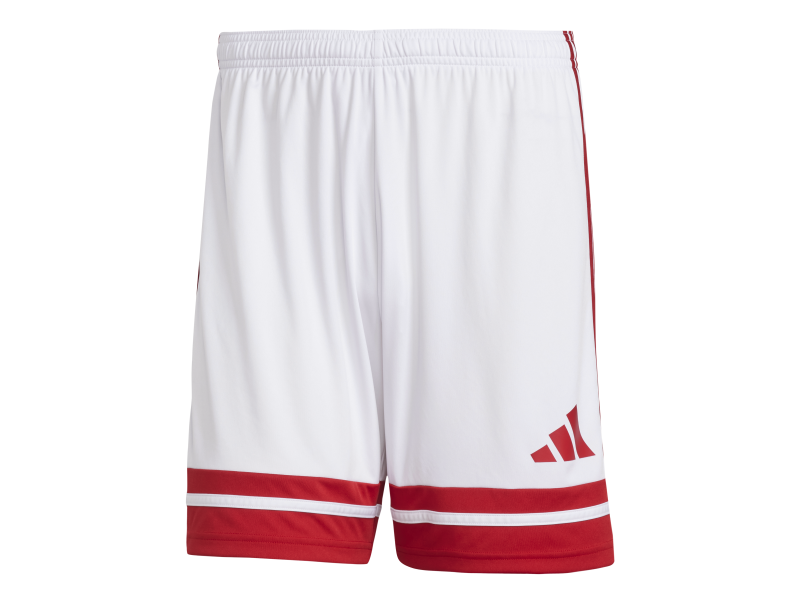 PANTALONCINO JUNIOR SQ25 ADIDAS - WHITE/TEAM POWER RED 2