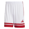 PANTALONCINO JUNIOR SQ25 ADIDAS - WHITE/TEAM POWER RED 2