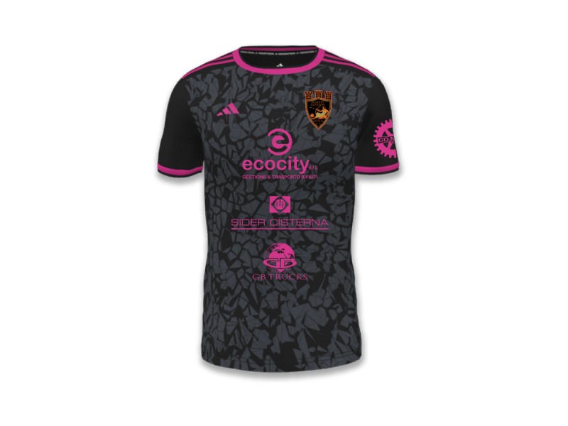 ECOCITY GENZANO ADIDAS MAGLIA GARA AWAY - NERO/FUXIA