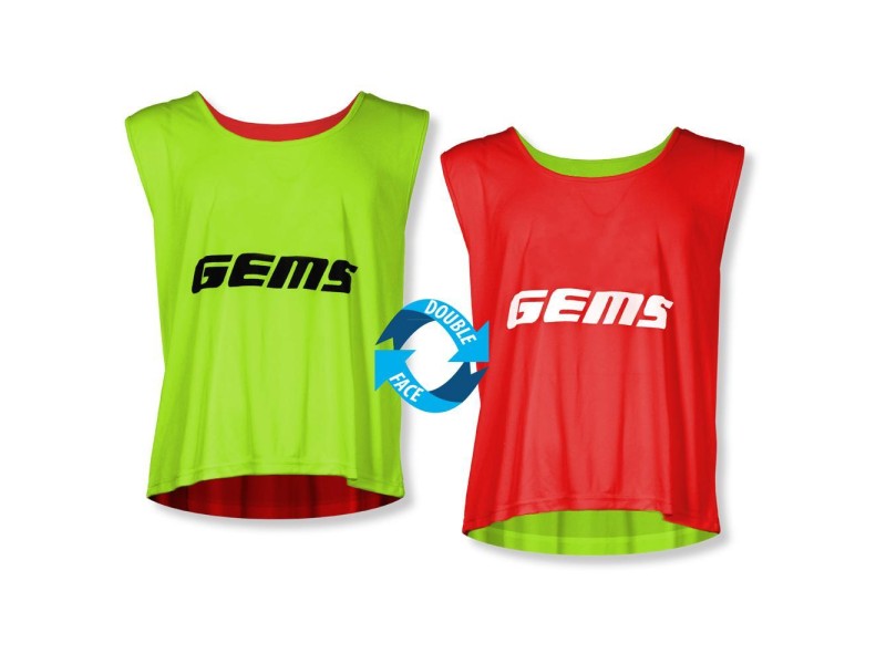 GEMS CASACCA TWIN DOUBLE (CONF. DA 5 PZ) - VERDE FLUO/ROSSO