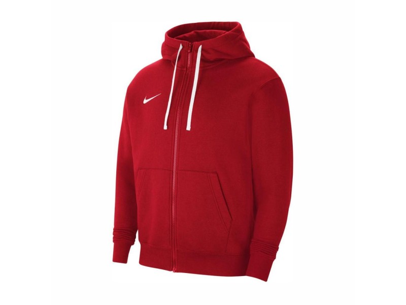 NIKE FELPA FULL-ZIP PARK 20 JR - RED/WHITE