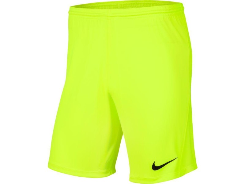 NIKE PANTALONCINO PARK 3 - VOLT/BLACK