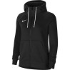NIKE FELPA FULL-ZIP PARK 20 WMN - BLACK/WHITE