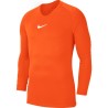 NIKE MAGLIA PARK FIRST LAYER - ORANGE/WHITE