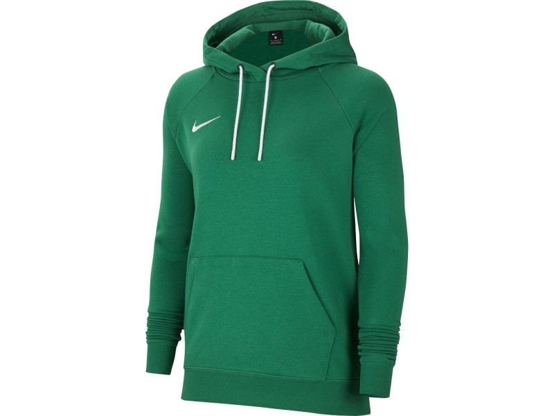 NIKE FELPA CAPPUCCIO PARK 20 WMN - PINE GREEN/WHITE