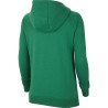 NIKE FELPA CAPPUCCIO PARK 20 WMN - PINE GREEN/WHITE