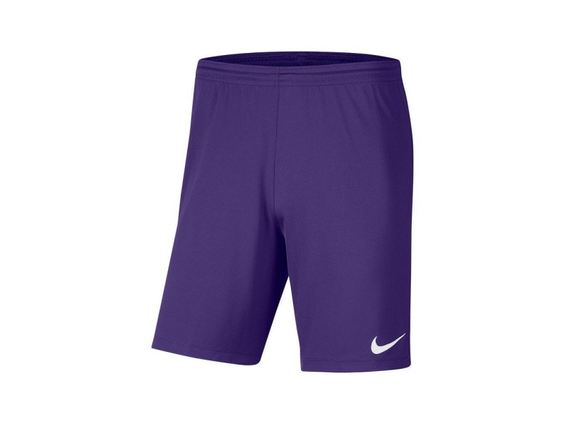 NIKE PANTALONCINO DRI-FIT PARK 3 - PURPLE/WHITE