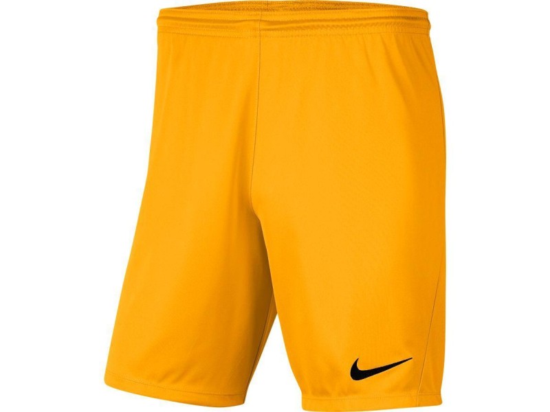 NIKE PANTALONCINO PARK 3 JR - GOLD/BLACK