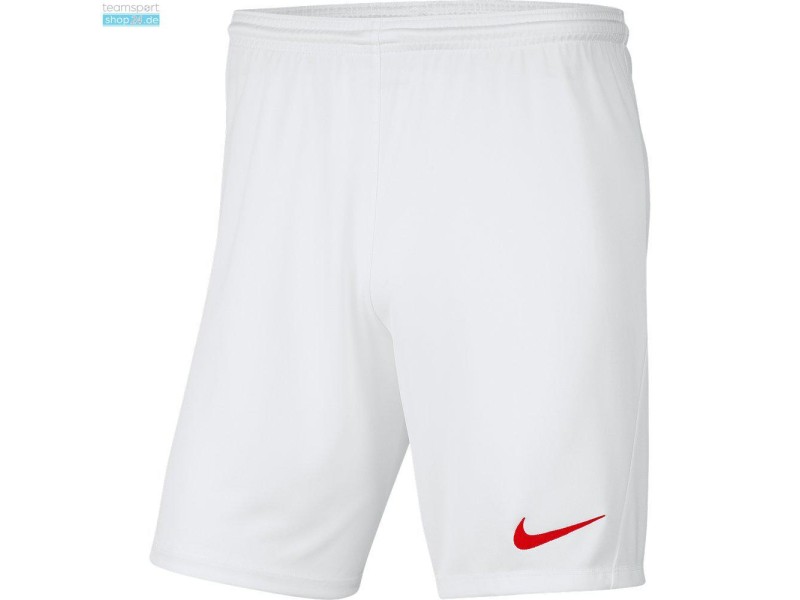 NIKE PANTALONCINO PARK 3 - WHITE/RED