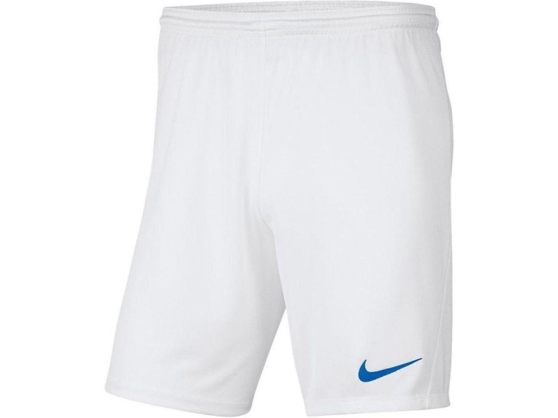 NIKE PANTALONCINO PARK 3 JR - WHITE/ROYAL