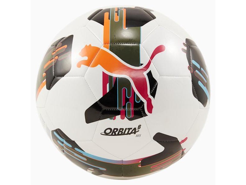 PUMA PALLONE ORBITA 6 MS - WHITE/MULTICOLOR