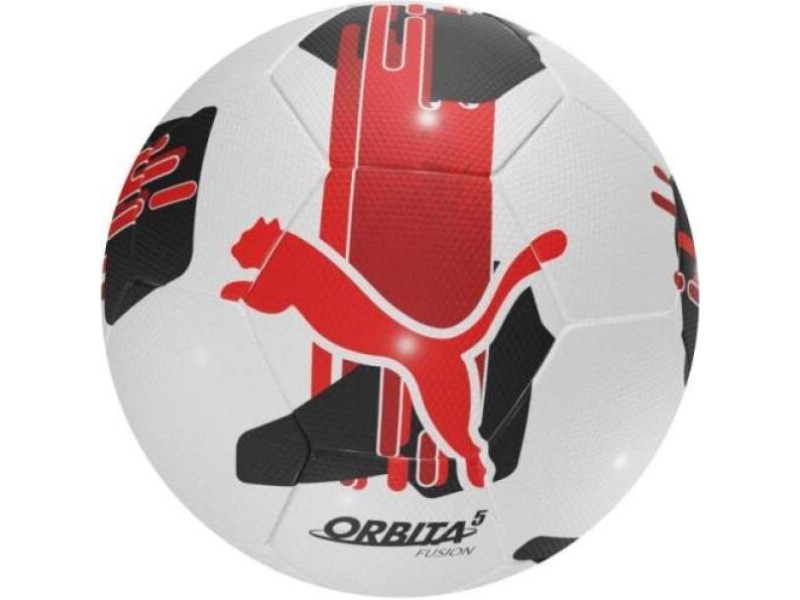 PUMA PALLONE ORBITA 5 FUSION - WHITE/RED